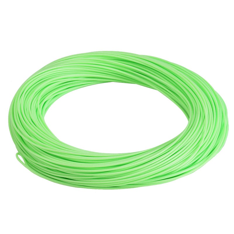 SF WF4F 100FT Fly Fishing Line Weight Forward Floating Fly Line for Fly Fishing Double Welded Loops Lemon Green - Image 1
